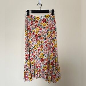 SHEIN Multicolor Floral A-Line Skirt